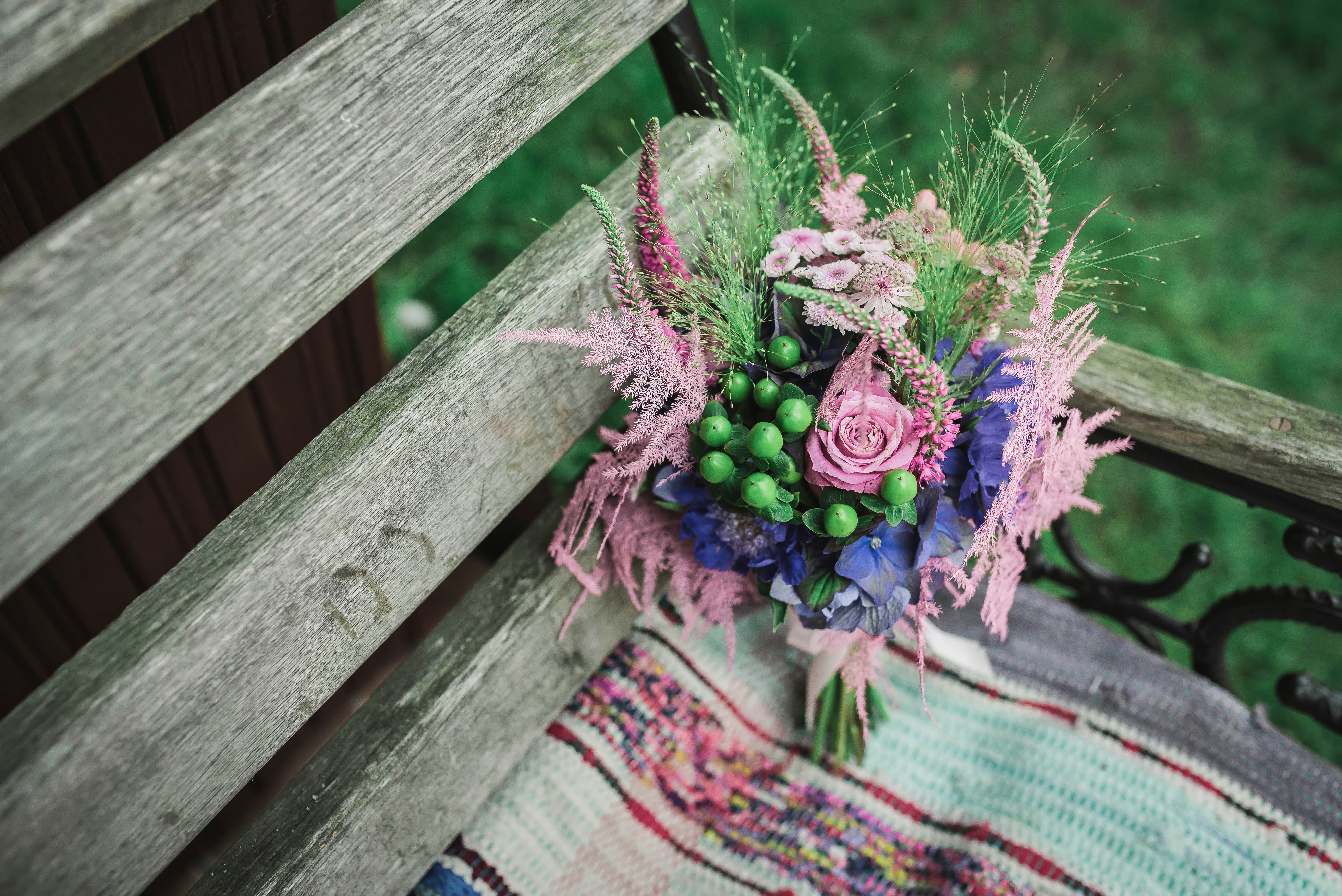 pink floral decor